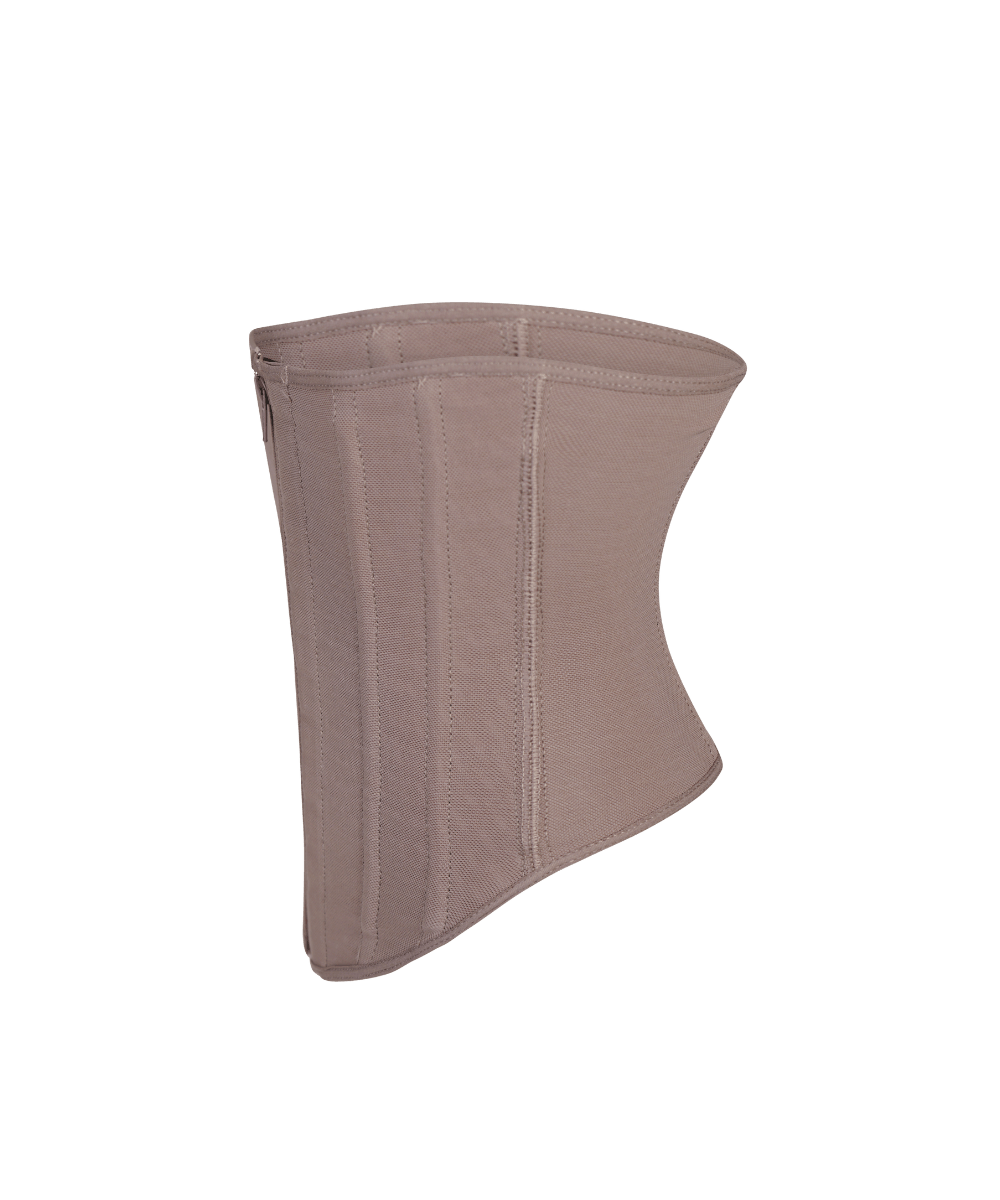 High Impact Latex-Free Short Waist Trainer Sandstone ShapeWaist