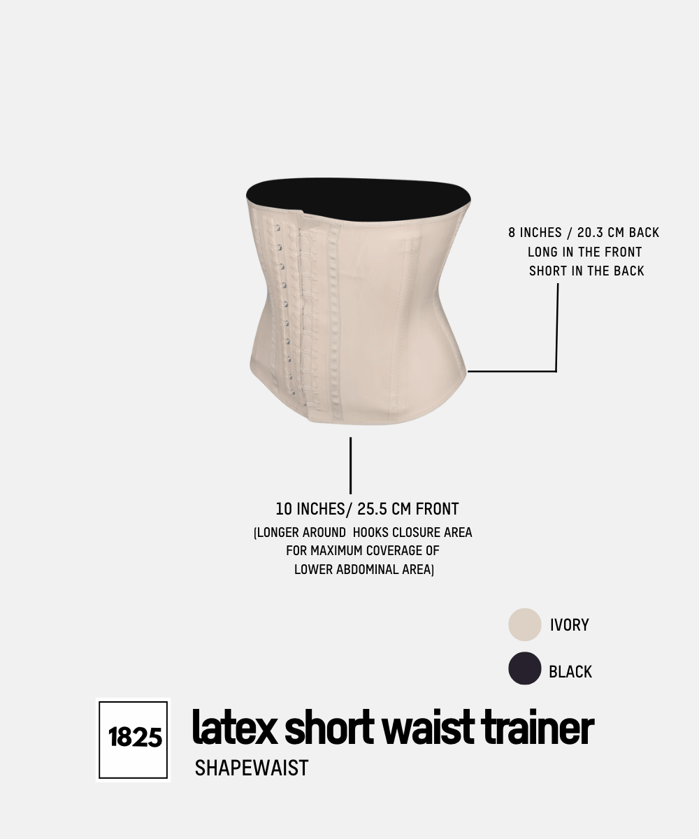 Latex Waist Trainer Short Ivory - ShapeWaist