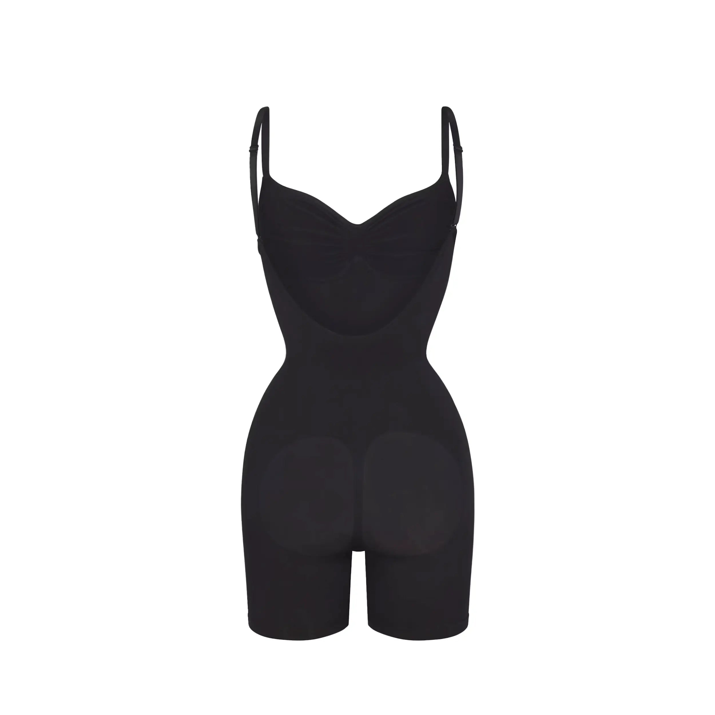 SCULPTING LOW BACK MID-THIGH BODYSUIT ONYX