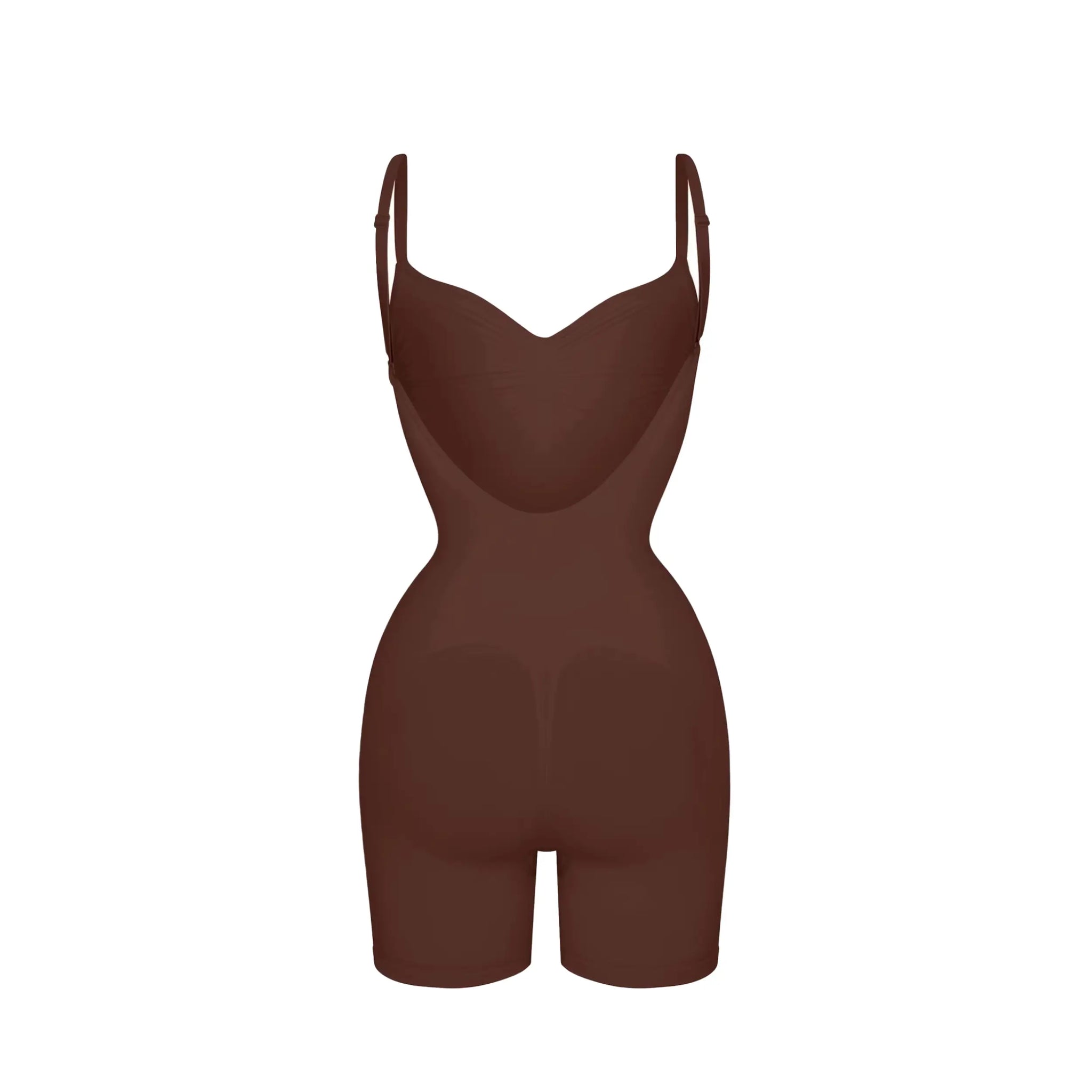 SCULPTING LOW BACK MID-THIGH BODYSUIT COCOA