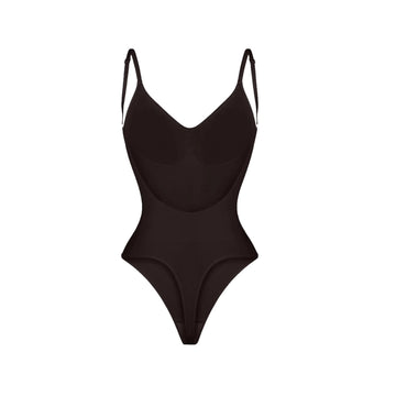 SCULPTING LOW BACK THONG BODYSUIT ONYX