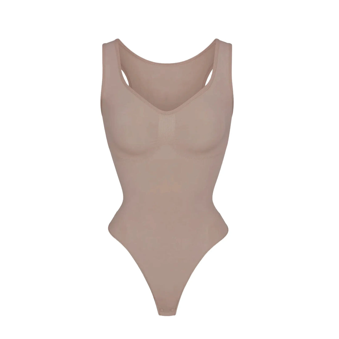 SCOOP NECK THONG BODYSUIT SANDSTONE