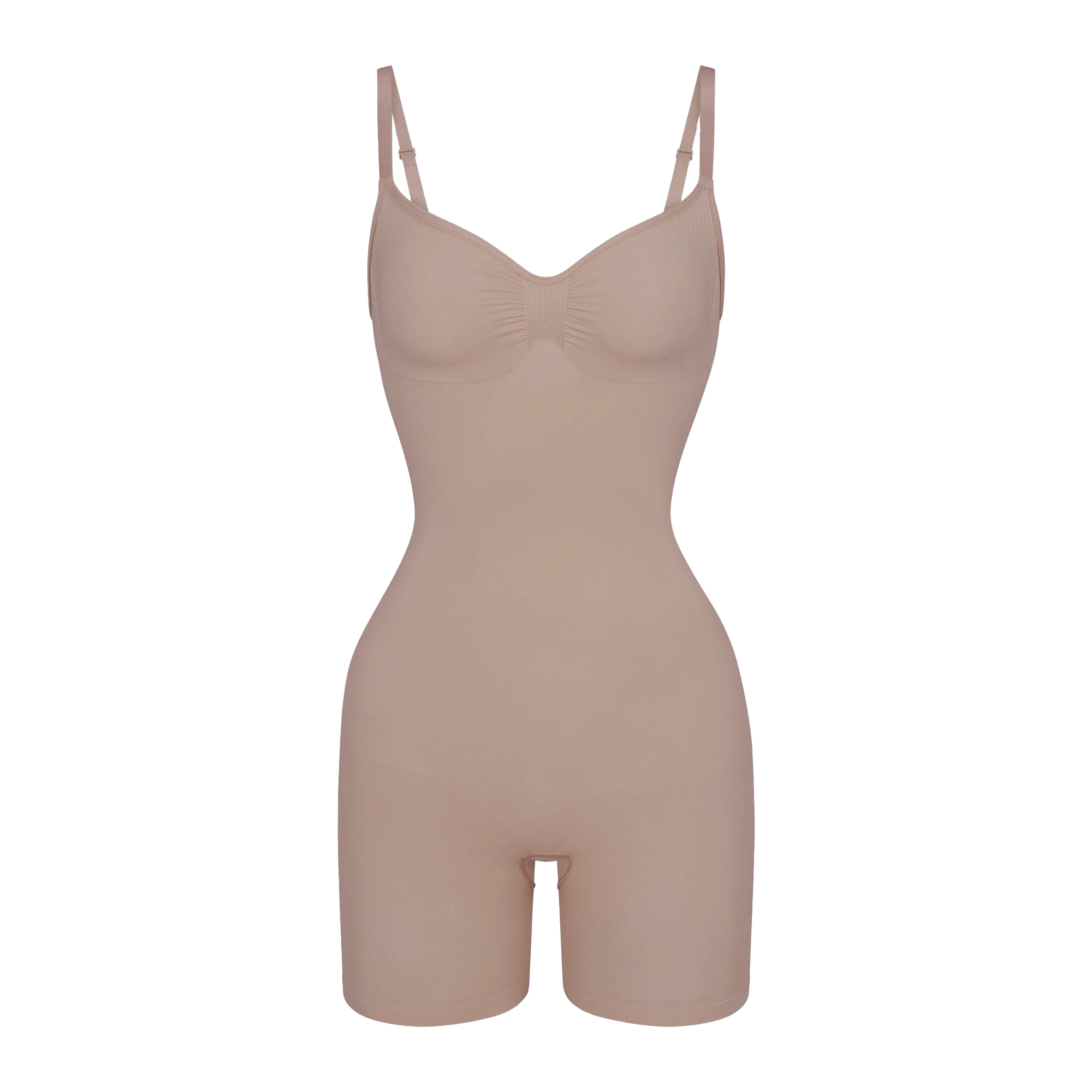 Sculpting Bodysuit Mid Thigh Sandstone