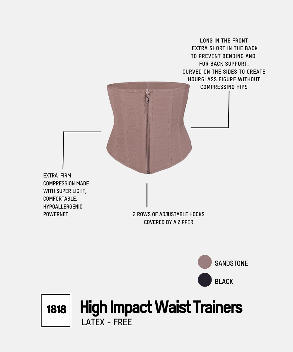 C4053 - WAIST TRAINER , FREE BUST, COVERED BACK AND STRAPS