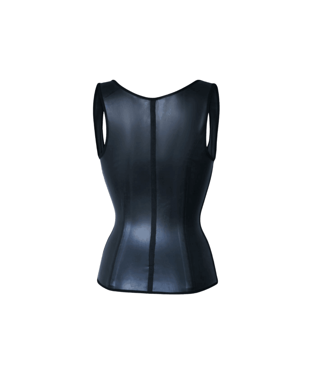 Long torso latex waist trainer vest sale